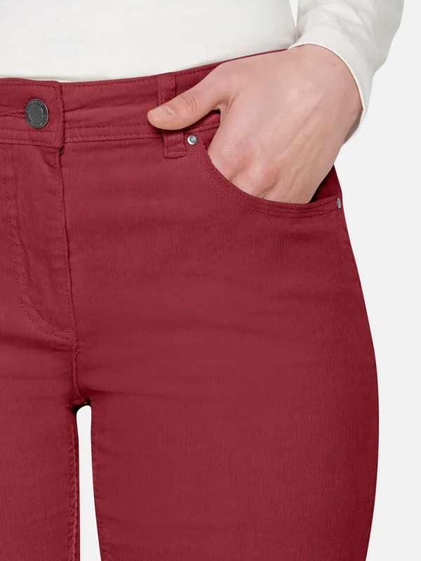 Brandtex Bukser & Jeans<Bukser Madelaine Lige Ben - Vine Red