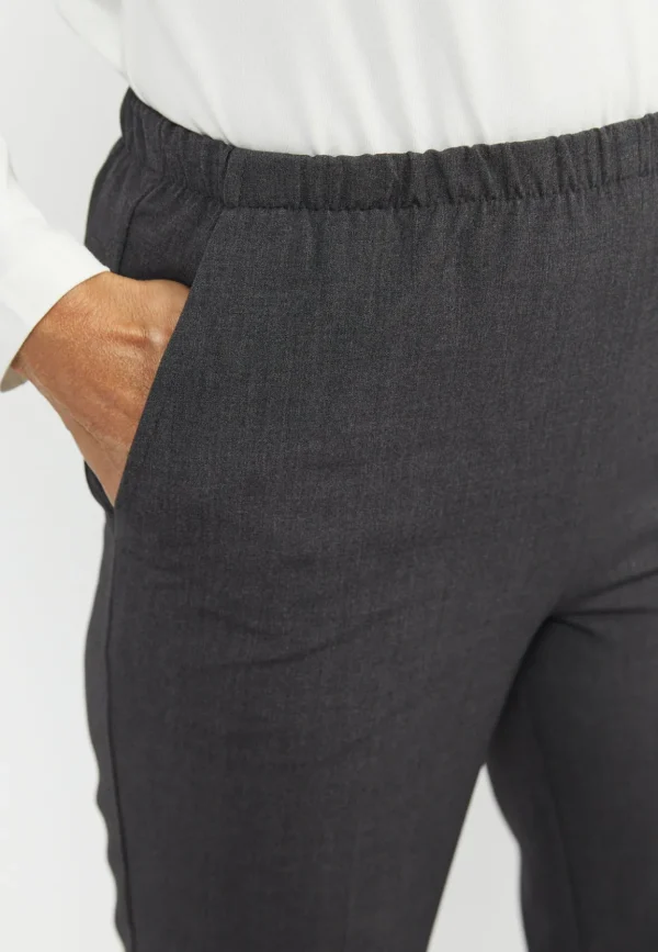 Brandtex Bukser & Jeans<Bukser Med Elastikbånd I Taljen - Sofie - Grey mel.