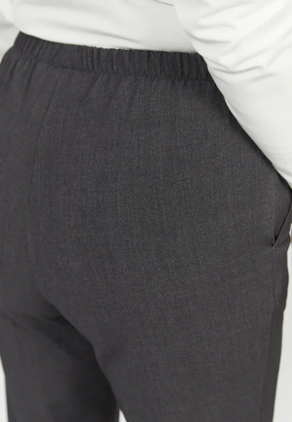 Brandtex Bukser & Jeans<Bukser Med Elastikbånd I Taljen - Sofie - Grey mel.