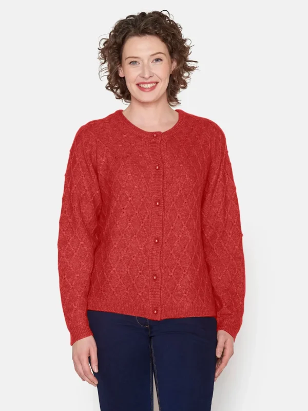 Brandtex Cardigans<Cardigan - Coral Melange