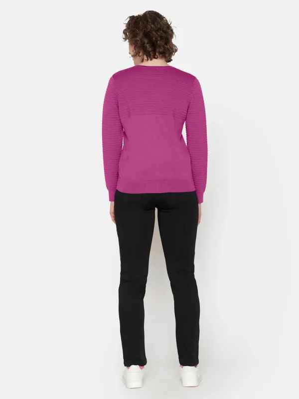 Brandtex Cardigans<Cardigan - Fuchsia Pink