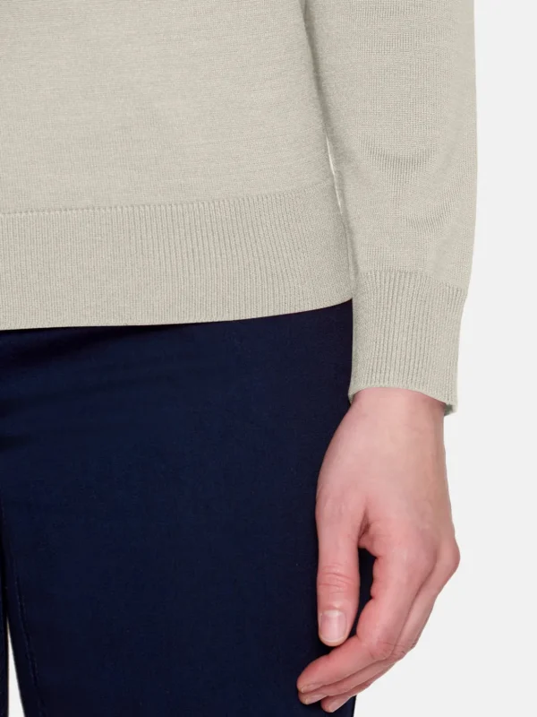 Brandtex Pullovers<Pullover O-hals - Rainy Day Melange