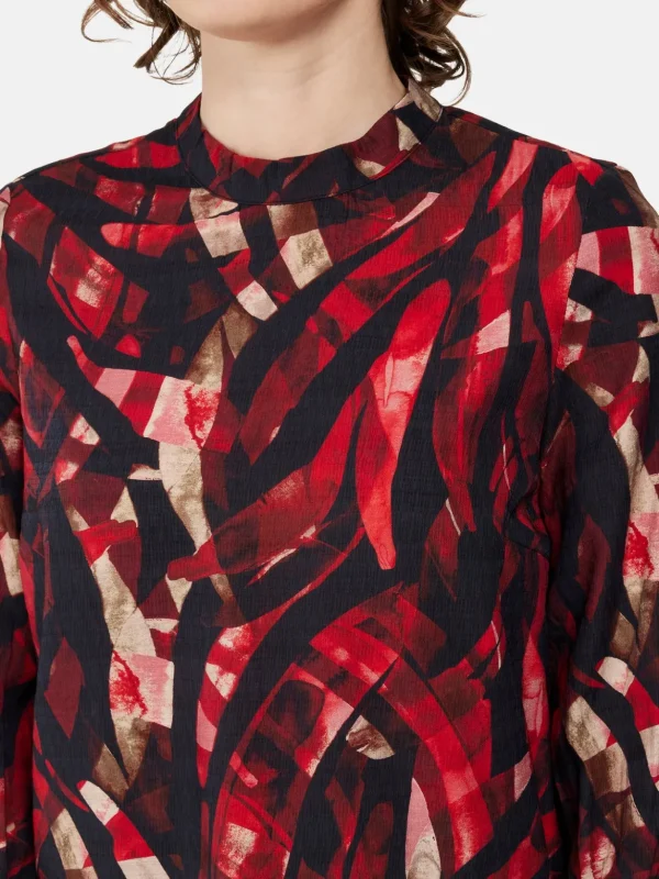 Brandtex Bluser & T-shirts<3/4 ærmet Bluse - Berry Red