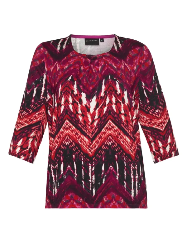 Brandtex Bluser & T-shirts<3/4 ærmet T-shirt - Fuchsia Pink